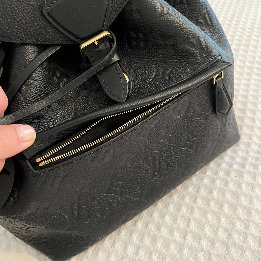 LOUIS VUITTON Empreinte Montsouris NM Backpack Black DISCONTINUED - Picture 9 of 16